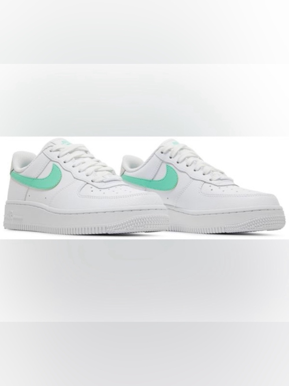 Nike Women’s Air Force 1 Low ‘07’ White with Teal